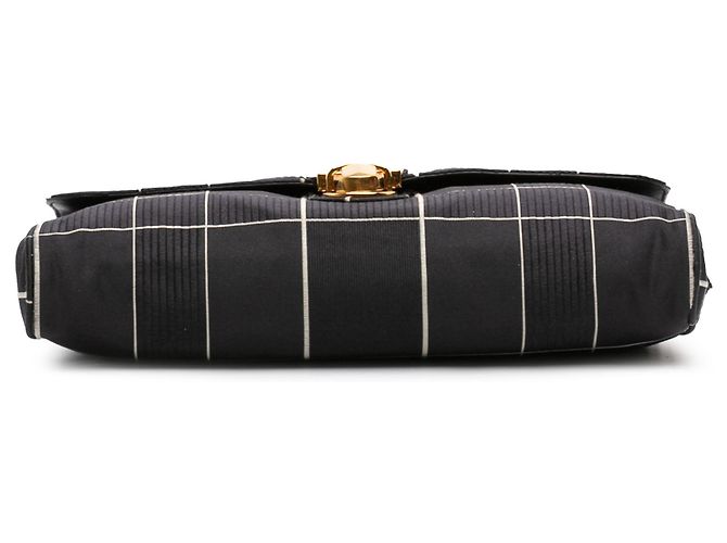 Bolsa transversal de corrente Tessuto preta Prada Preto - vista 3