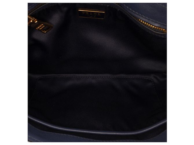 Bolsa transversal de corrente Tessuto preta Prada Preto - vista 4