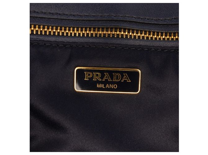 Bolsa transversal de corrente Tessuto preta Prada Preto - vista 5