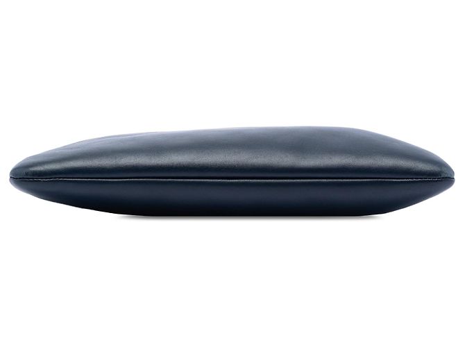 Clutch Boy O in agnello bicolore blu Chanel Medium - vista 3