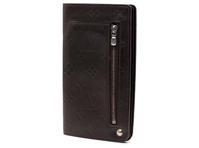 Brauner Louis Vuitton Monogram Glace Organizer Geldbeutel - Ansicht 2