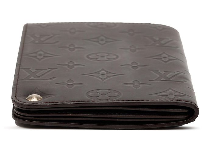 Brauner Louis Vuitton Monogram Glace Organizer Geldbeutel - Ansicht 3
