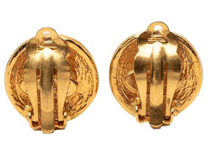 Orecchini a clip rotondi 31 Rue Cambon placcati oro Chanel Gold D'oro - vista 2