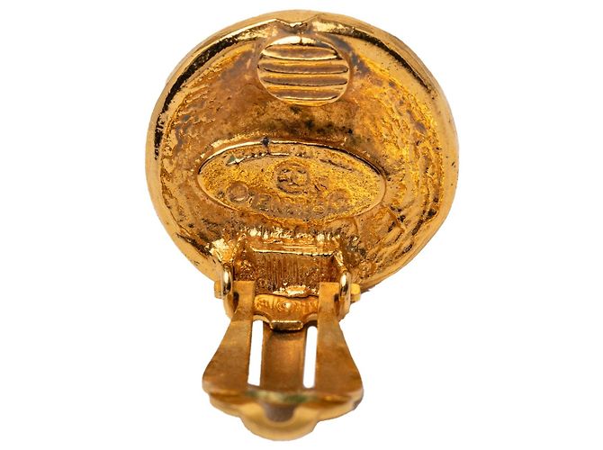 Orecchini a clip rotondi 31 Rue Cambon placcati oro Chanel Gold D'oro - vista 3
