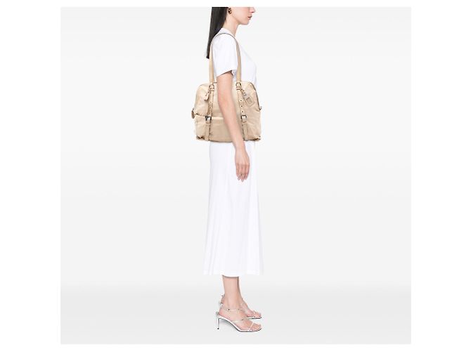 Tote Prada Nappa New Look Tan Cammello - vista 6