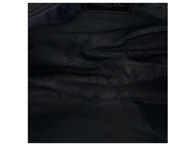 Borsa a tracolla Dior Oblique Denim Flight Double Saddle blu - vista 4