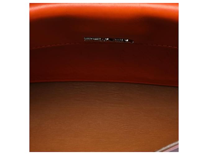 Borsa a tracolla Prada Soft Calf Double Turnlock Arancione - vista 4