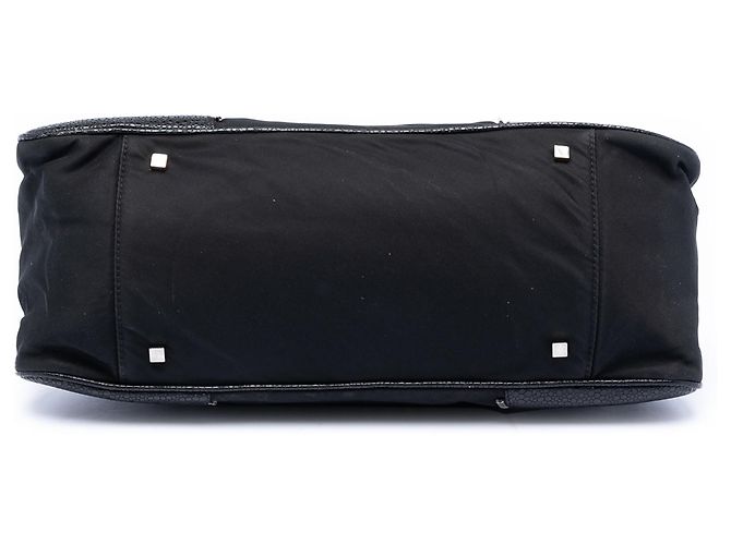 Borsa a mano Bow in nylon e pelle di vitello nero Dior - vista 3