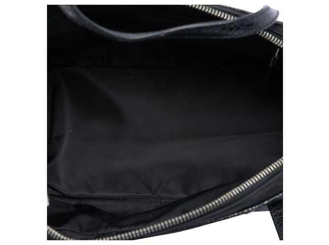 Borsa a mano Bow in nylon e pelle di vitello nero Dior - vista 4