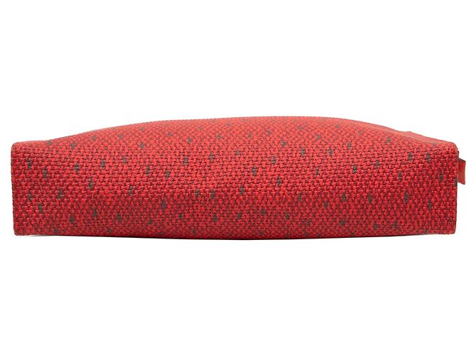 Rote Saint Laurent Canvas Clutch - Ansicht 3