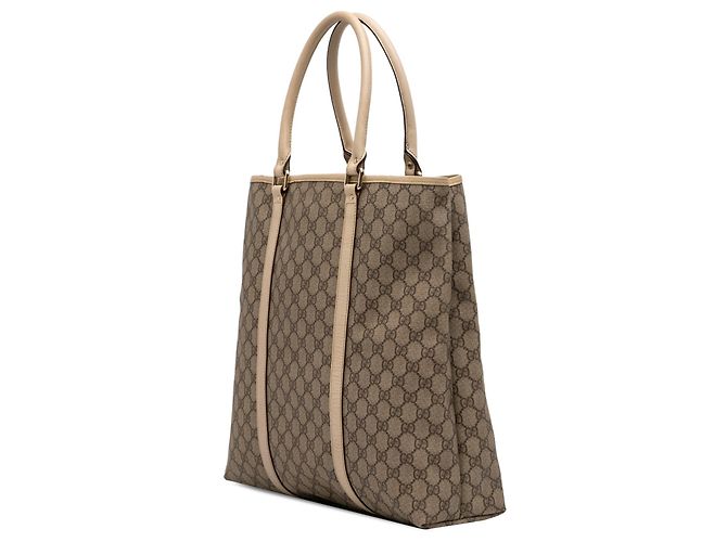 Tote verticale Gucci GG Supreme marrone - vista 2