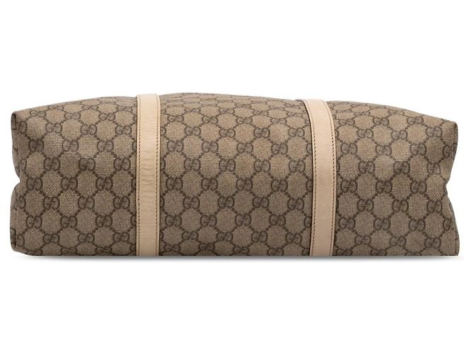 Tote verticale Gucci GG Supreme marrone - vista 3