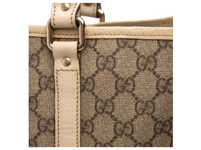 Tote verticale Gucci GG Supreme marrone - vista 9