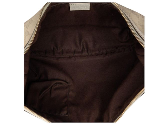 Bolso bandolera Gucci GG Canvas Web beige - vista 4