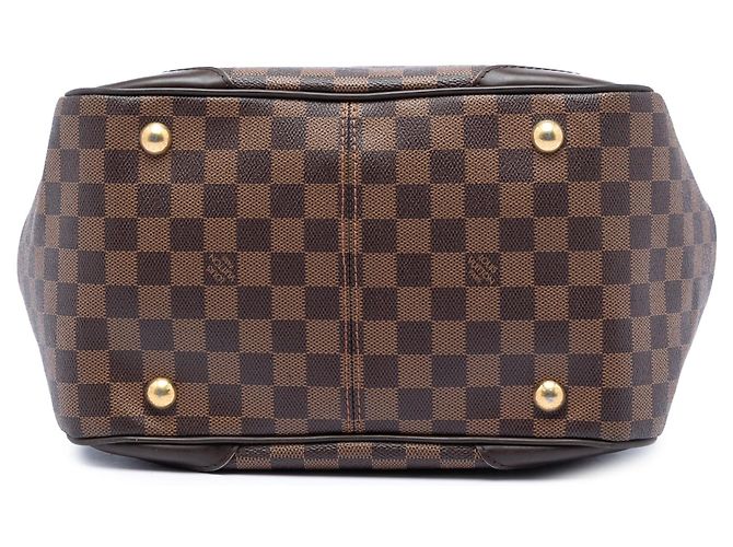 Borsa a Spalla Louis Vuitton Damier Ebene Verona MM Marrone - vista 3