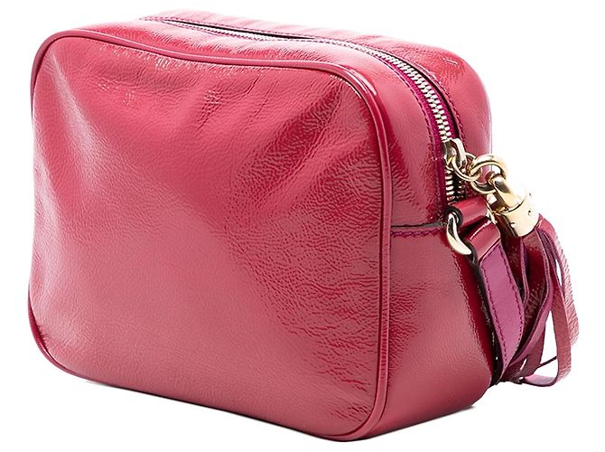 Borsa a tracolla Gucci Patent Soho Disco rosa - vista 2