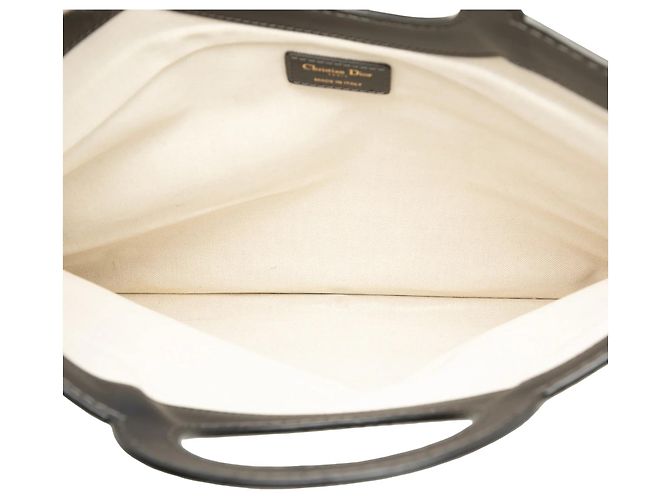 Blue Dior Oblique Canvas Fold Over Clutch Blau - Ansicht 4