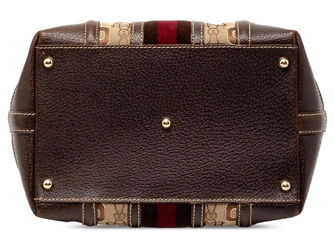 Borsa Treasure in tela Gucci Horsebit Web beige - vista 3