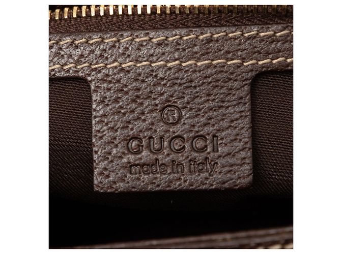 Borsa Treasure in tela Gucci Horsebit Web beige - vista 5