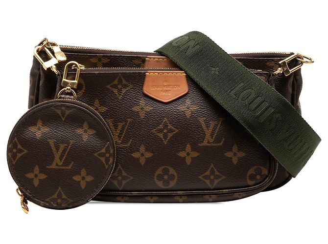 Borsa Louis Vuitton Monogram Multi Pochette Accessoires marrone - vista 7