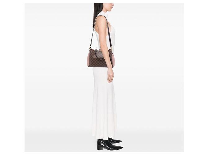 Bolso Brittany en Damier Ebene marrón Louis Vuitton Castaño - vista 6