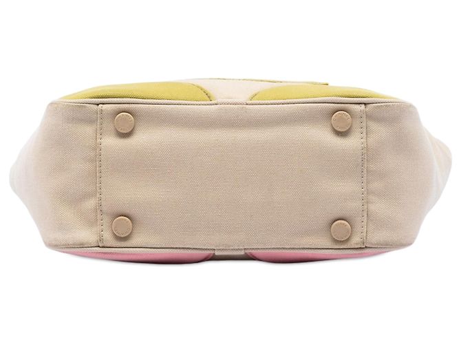 Borsa Chanel CC Canvas Marrone Marshmallow - vista 3