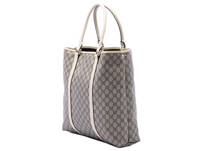 Tote verticale Gucci GG Supreme beige - vista 2