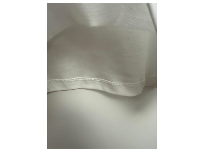 T-shirt Louis Vuitton Paris Glow Signature bianca in cotone Bianco - vista 14
