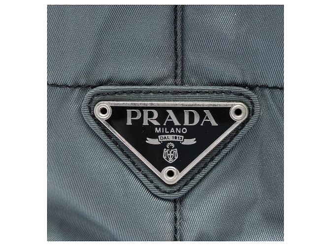 Grauer Prada Impuntu Tessuto Chain Tote - Ansicht 5