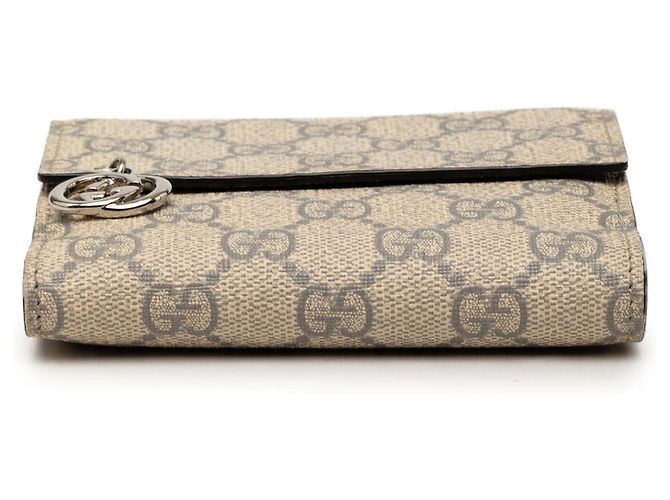 Cartera Gucci GG Supreme Interlocking G Pierce Beige Mini Carteras - vista 3