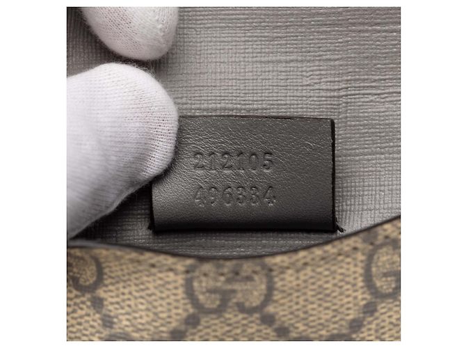 Cartera Gucci GG Supreme Interlocking G Pierce Beige Mini Carteras - vista 6