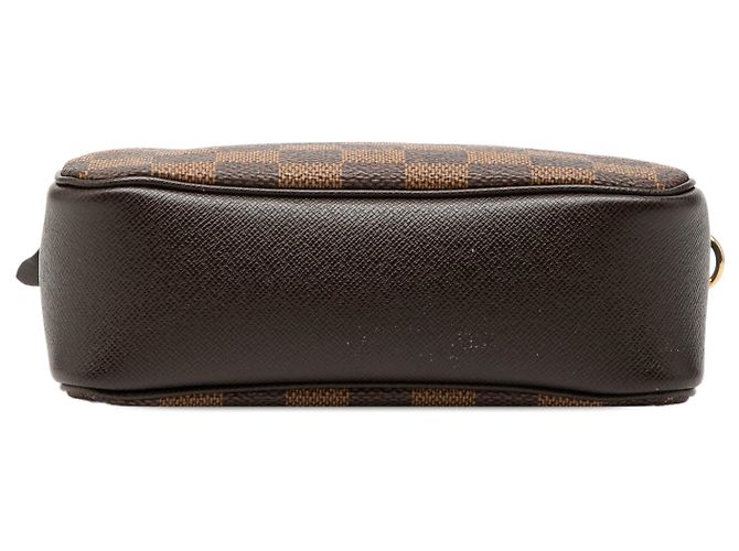 Pochette Trousse Louis Vuitton Damier Ebene Marrone - vista 3