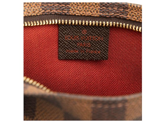 Pochette Trousse Louis Vuitton Damier Ebene Marrone - vista 5