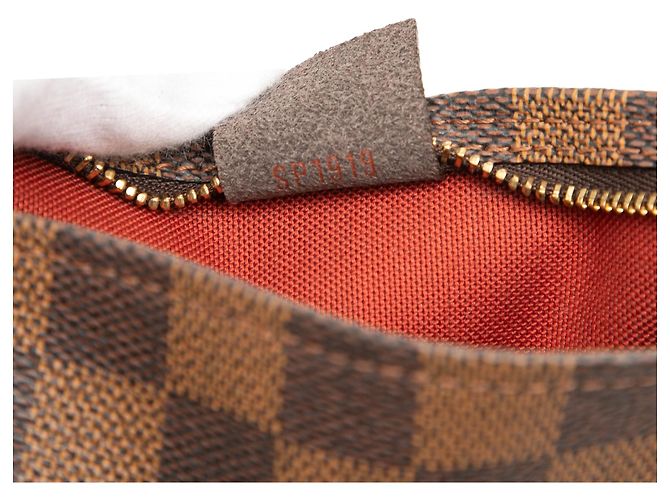 Pochette Trousse Louis Vuitton Damier Ebene Marrone - vista 6