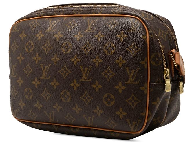 Borsa a tracolla Louis Vuitton Monogram Reporter PM marrone - vista 2