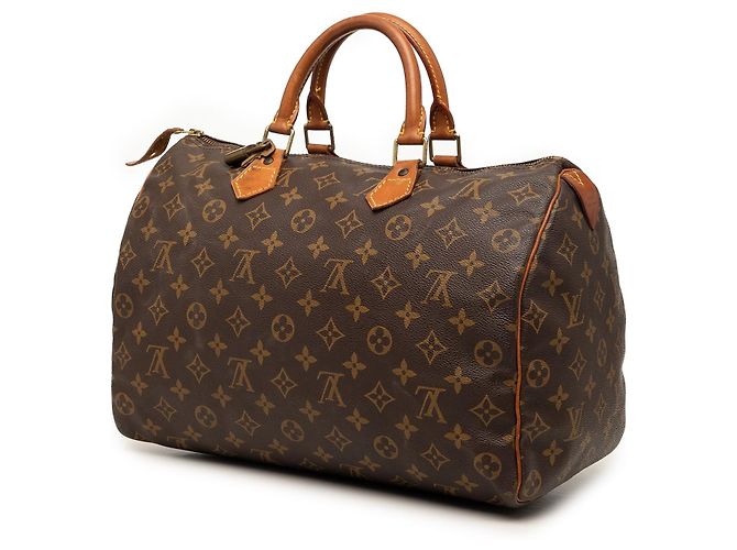 Borsa Boston Louis Vuitton Monogram Speedy 35 marrone - vista 2