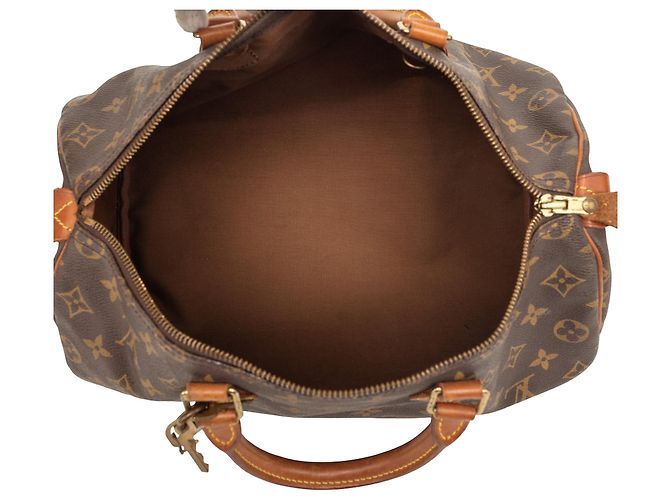 Borsa Boston Louis Vuitton Monogram Speedy 35 marrone - vista 4