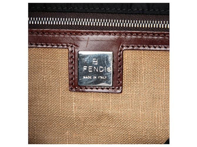 Borsa in nylon FF nera Fendi Nero - vista 5