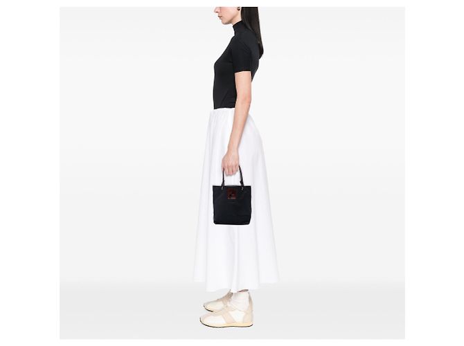 Borsa in nylon FF nera Fendi Nero - vista 6