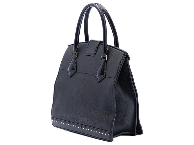 Black Louis Vuitton Taurillon Cour Marly PM Satchel - view 2