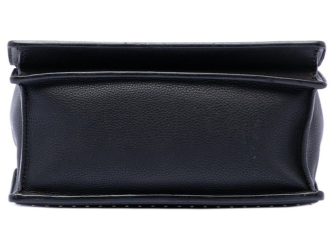 Black Louis Vuitton Taurillon Cour Marly PM Satchel - view 3