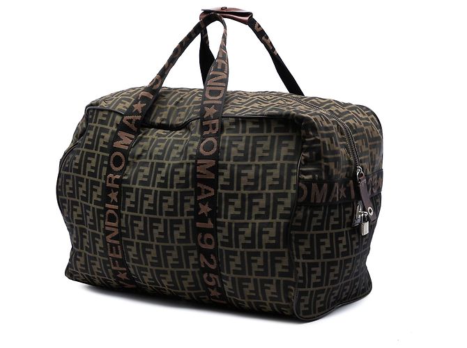 Borsa da viaggio Roma 1925 in tela Zucca marrone Fendi - vista 2