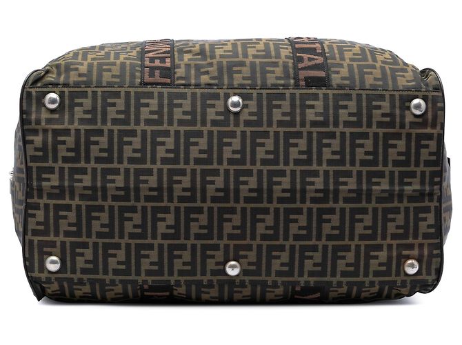 Borsa da viaggio Roma 1925 in tela Zucca marrone Fendi - vista 3