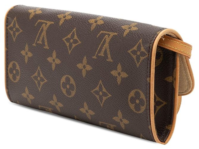 Borsa a tracolla Louis Vuitton Monogram Pochette Twin PM marrone - vista 2