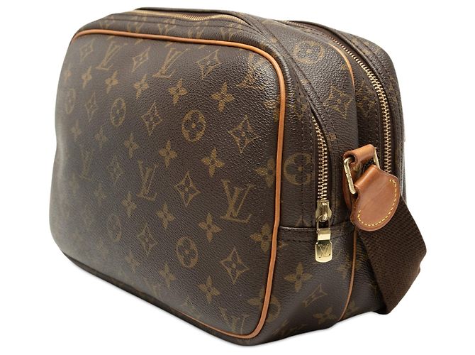 Borsa a tracolla Louis Vuitton Monogram Reporter PM marrone - vista 2