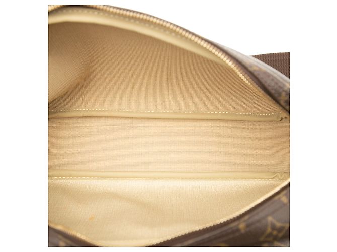 Borsa a tracolla Louis Vuitton Monogram Reporter PM marrone - vista 4