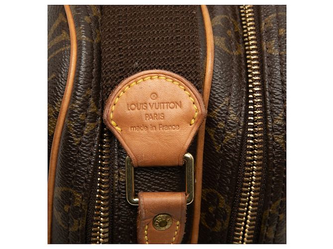 Borsa a tracolla Louis Vuitton Monogram Reporter PM marrone - vista 6