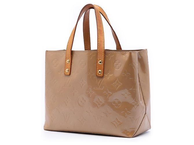 Borsa Louis Vuitton Monogram Vernis Reade PM Beige - vista 2