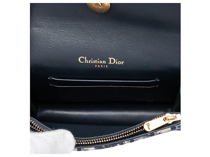 Saddle Gürteltasche aus blauem Dior Oblique Canvas - Ansicht 4