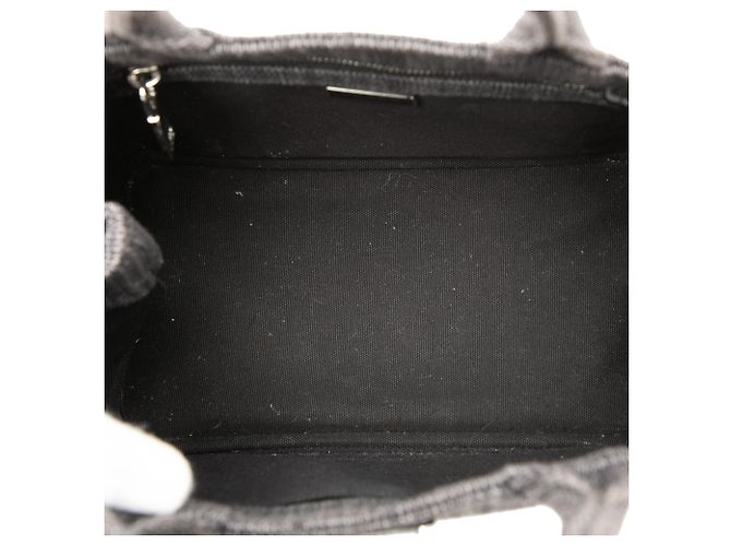Grauer Prada Small Canvas Canapa Satchel - Ansicht 4